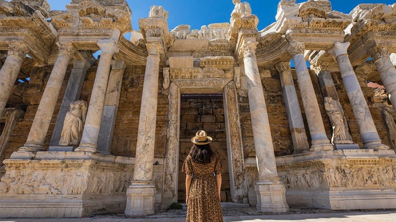 Pamukkale Hiarepolis. צילום: לשכת התיירות של טורקיה