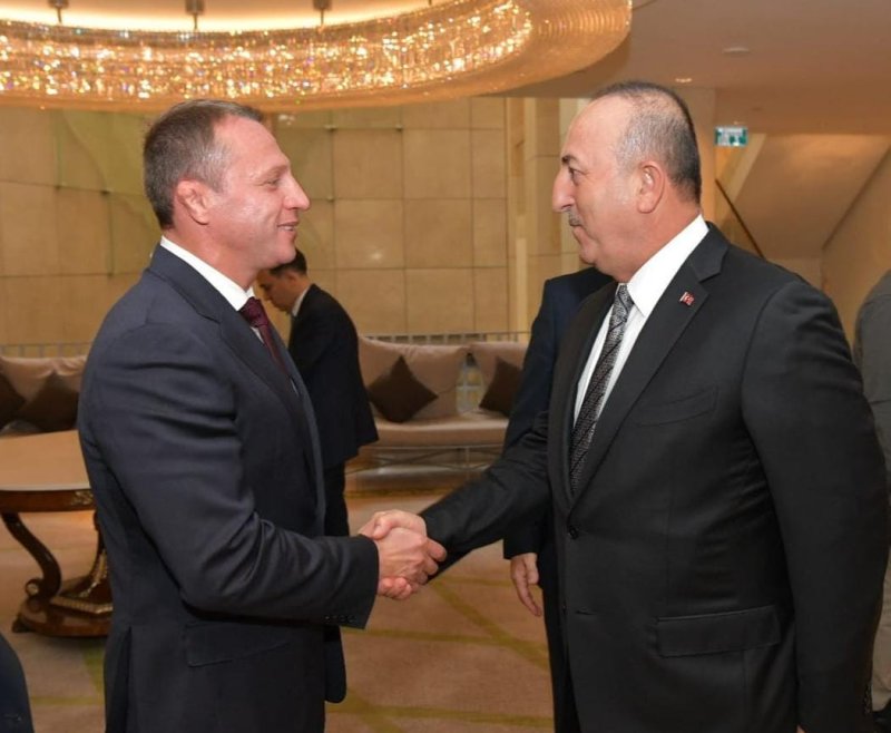 שר התיירות עם שר החוץ הטורקי. צילום: יח"ת