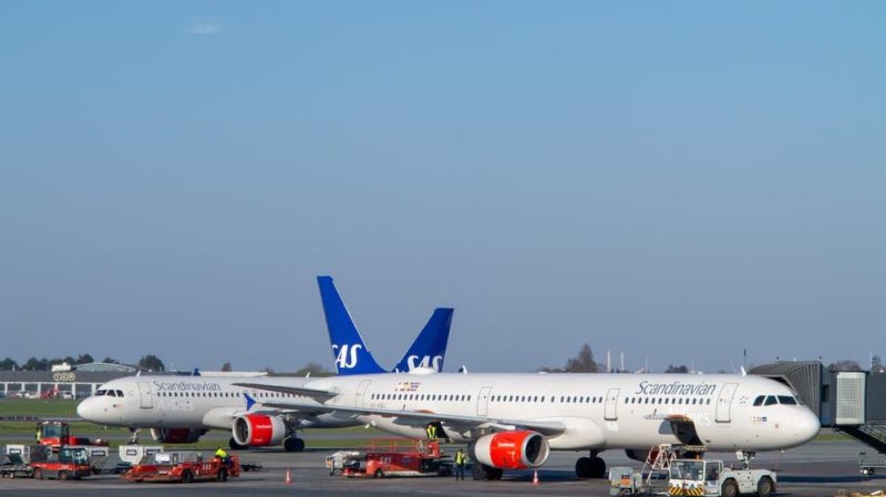 מטוסי SAS בנמל התעופה בקופנהגן. צילום: Shutterstock