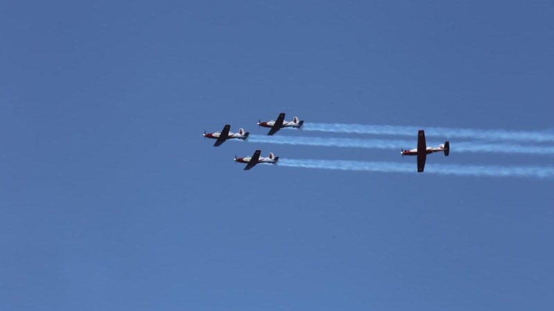 מטס חיל האוויר ביום העצמאות. צילום: נטע גפני