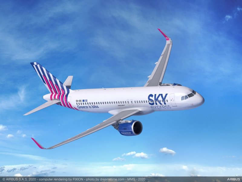 A320neo-SKY-EXPRESS. צילום: איירבוס