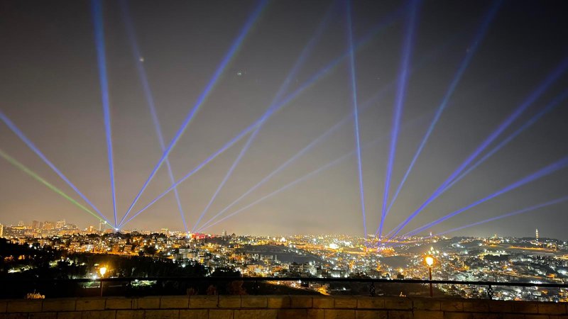 ירושלים של אור. צילום: עיריית ירושלים