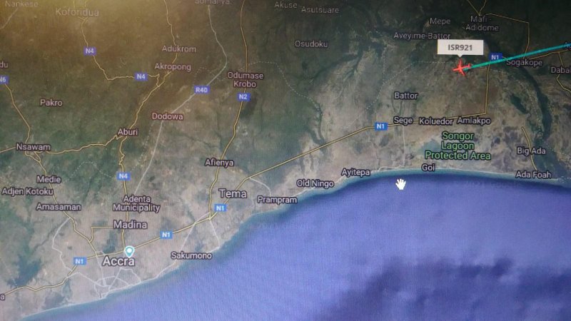 מטוס ישראייר נחת בגאנה שבאפריקה. צילום: יחצ ישראייר