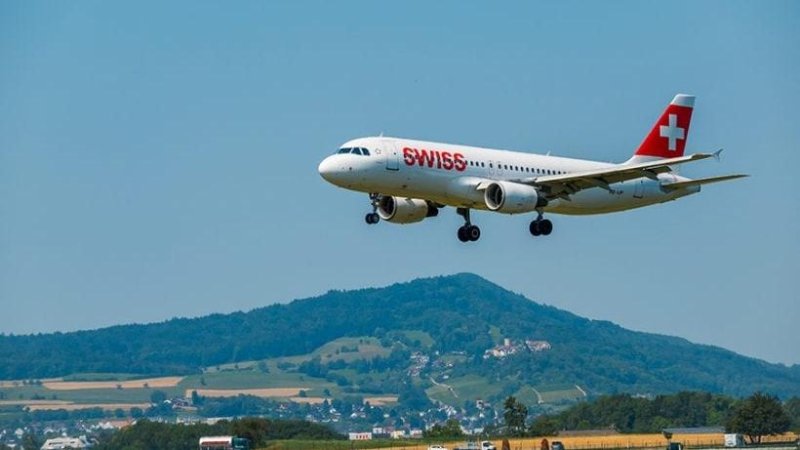 מטוס SWISS. צילום: 123rf