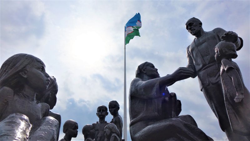 אנדרטת זיכרון בטשקנט, בירת אוזבקיסטן. צילום: ספיר פרץ זילברמן