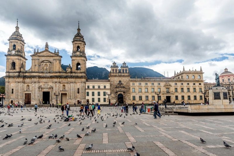 כיכר בוליבר בבוגוטה, בירת קולומביה. צילום: 123rf