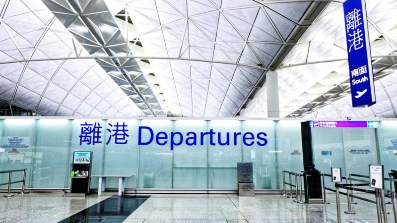 נמל התעופה הונג קונג - אין טיסות. צילום: 123rf