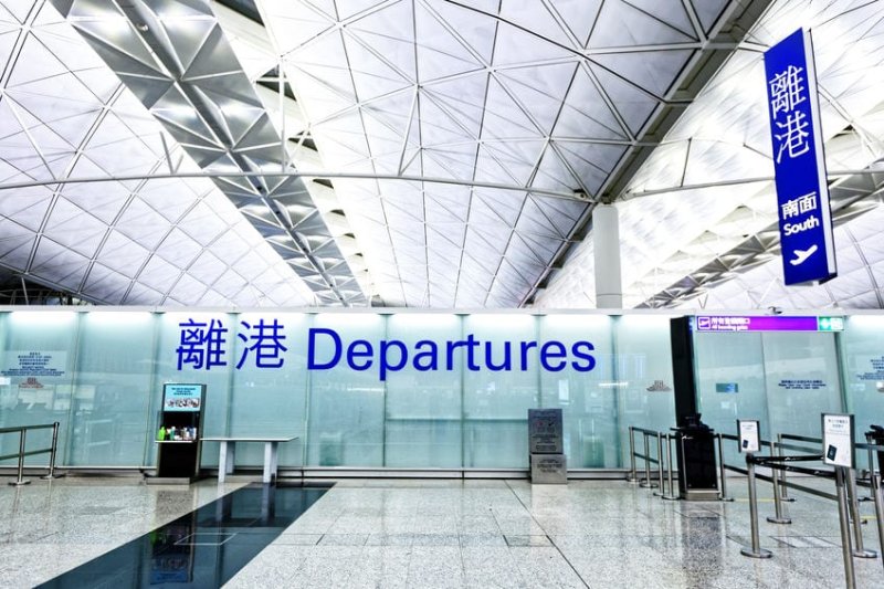 נמל התעופה הונג קונג - אין טיסות. צילום: 123rf