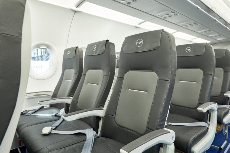 המושבים במטוס ה-A321neo החדש. צילום: לופטהנזה