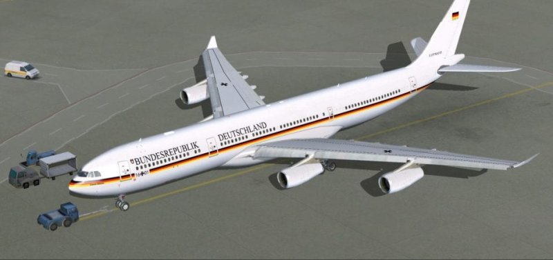 A340 של ממשלת גרמניה. צילום: תומאס זאלגה