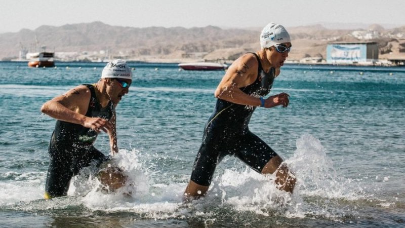 אולטראמן צ'אלנג רימונים. צילום ניר עמוס|מימין לשמאל: אייל פרל