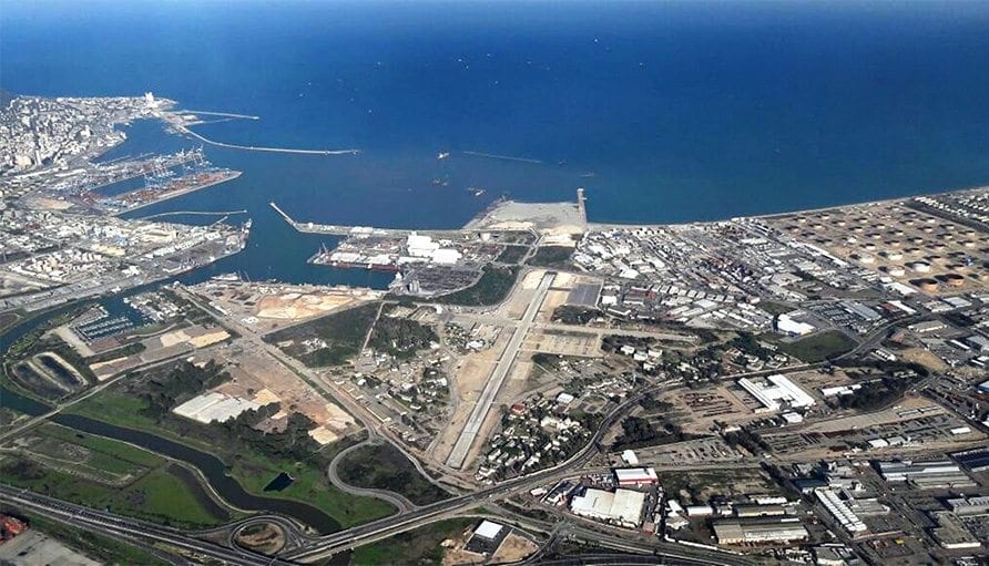 שדה התעופה של חיפה (צילום אוויר: אלכס)