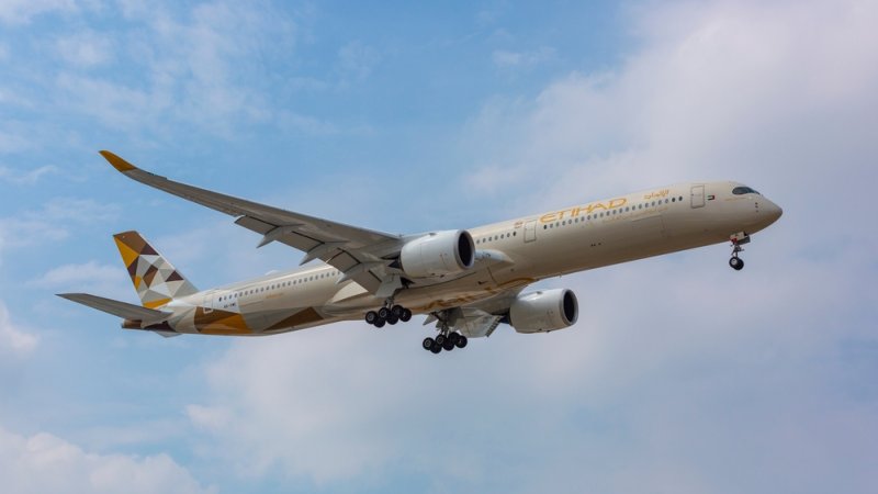 איירבוס A350 של איתיחאד. צילום: shutterstock