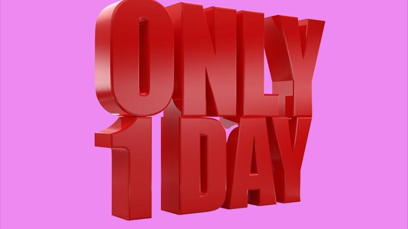 Only 1 day צילום: Shutterstock