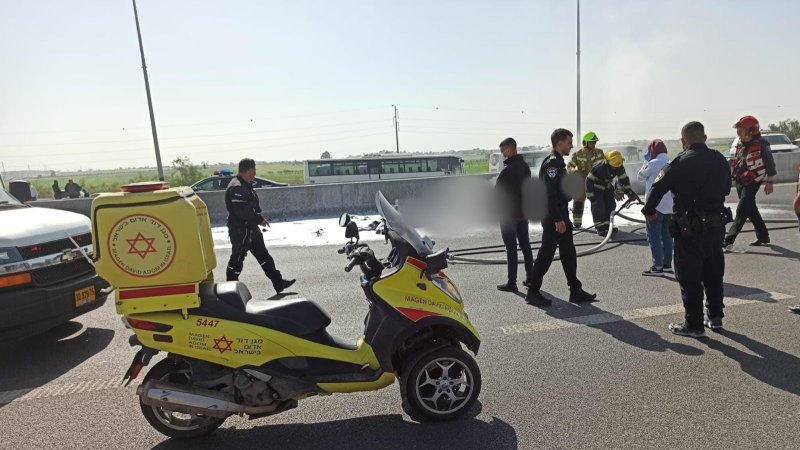 זירת ההתרסקות בדרום. צילום: תיעוד מבצעי מד״א