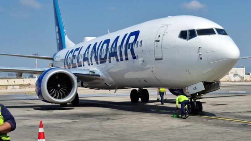 Icelandair בנתבג. צילום:פספורטניוז