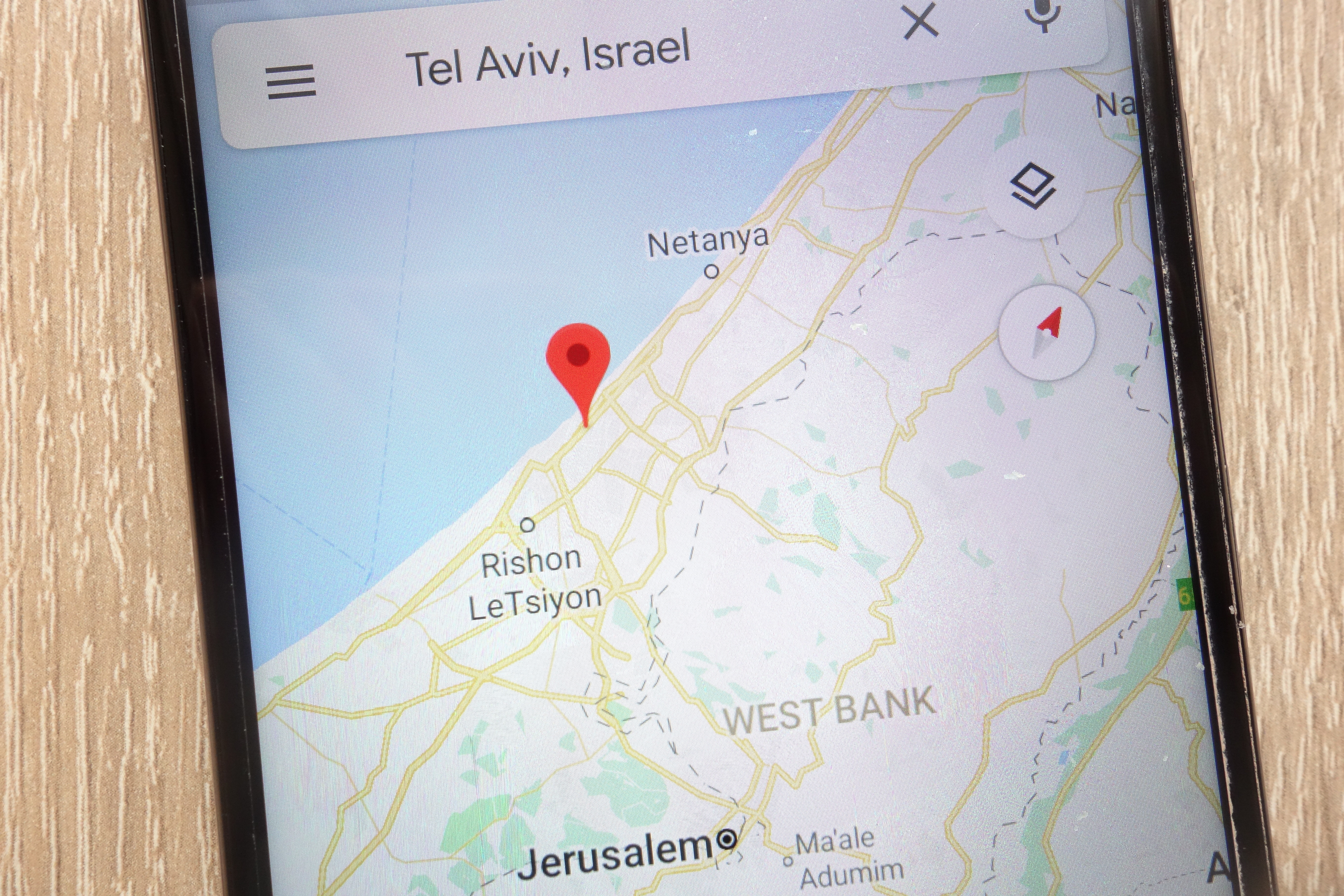 שיבושי GPS בתל אביב. צילום: שאטרסטוק