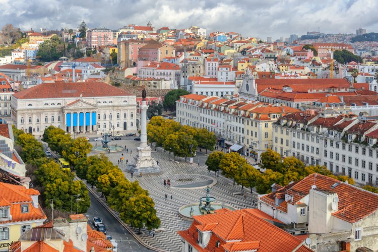 Rossio Square, Baixa, Lisbon- Shutterstock