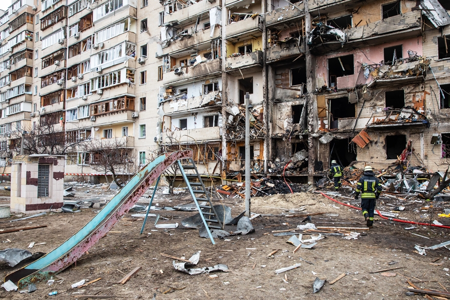 נזקי הלחימה באוקראינה. סכנה ממשית (צילום: Shutterstock)