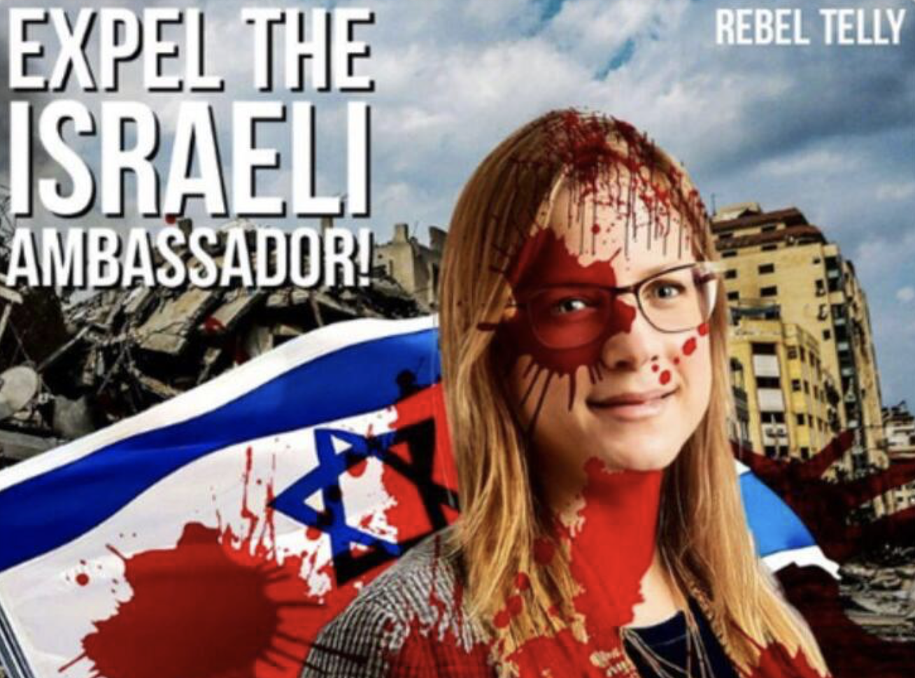 קמפיין ההסתה האנטישמי נגד שגרירת ישראל באירלנד: ''להגלות את הטרוריסטית''