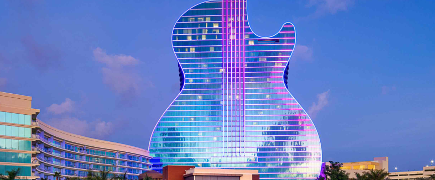 מלון הגיטרה של הארד רוק בהוליווד, פלורידה (צילום: HARD ROCK CAFE)