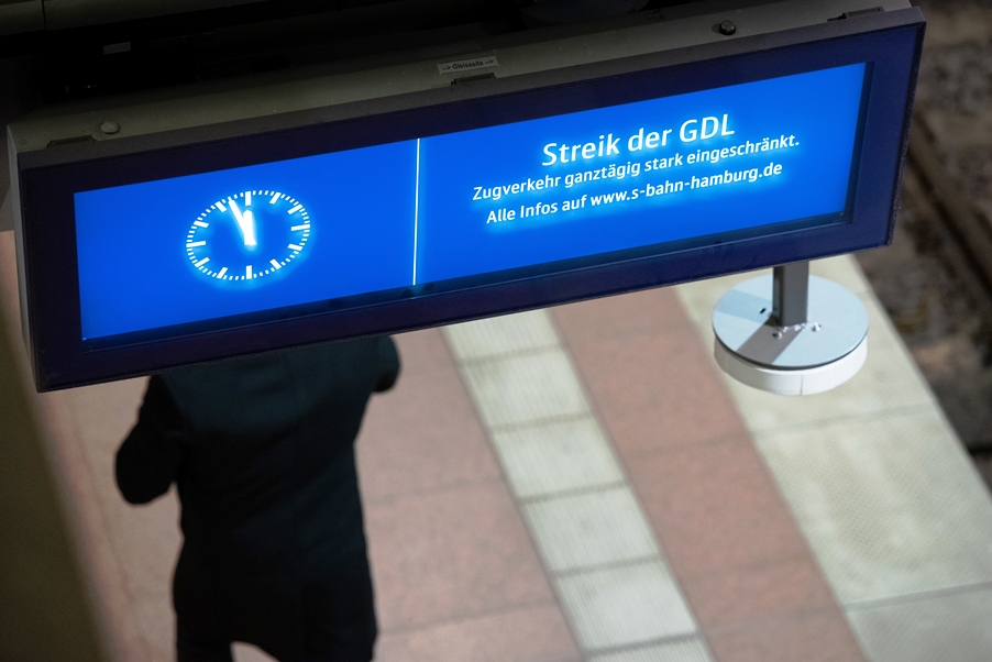 שביתת רכבות בגרמניה (צילום: SHUTTERSTOCK)