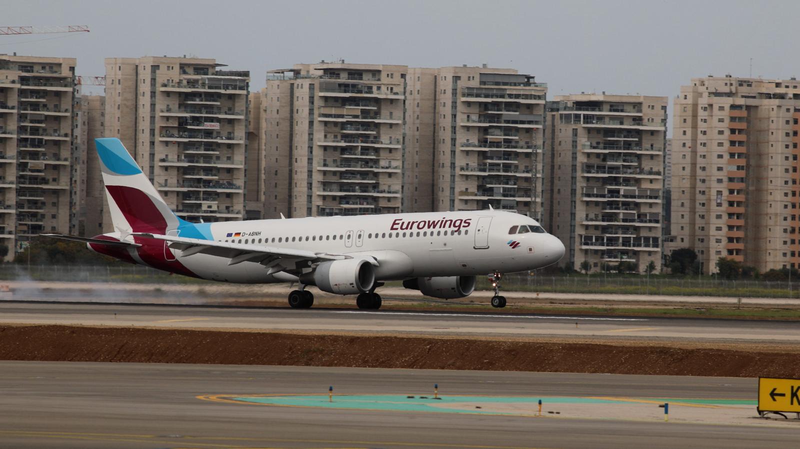 Eurowings בנתב״ג. קרדיט: סיון פראג