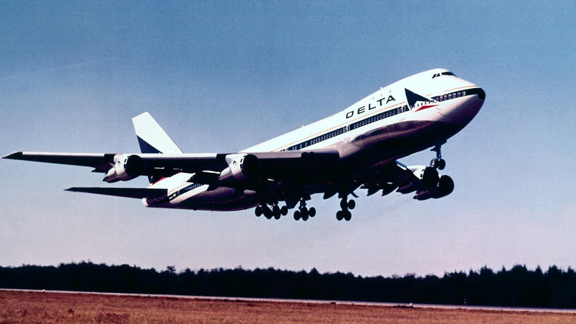 מטוס 747 של דלתא. עבר מפואר (צילום: Delta)