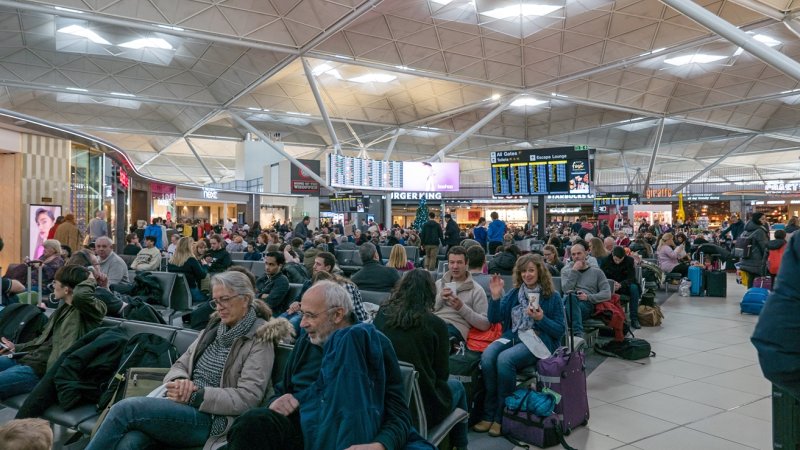 נמל התעופה סטנסטד לונדון. כאוס תעופתי (צילום: SHUTTERSTOCK)