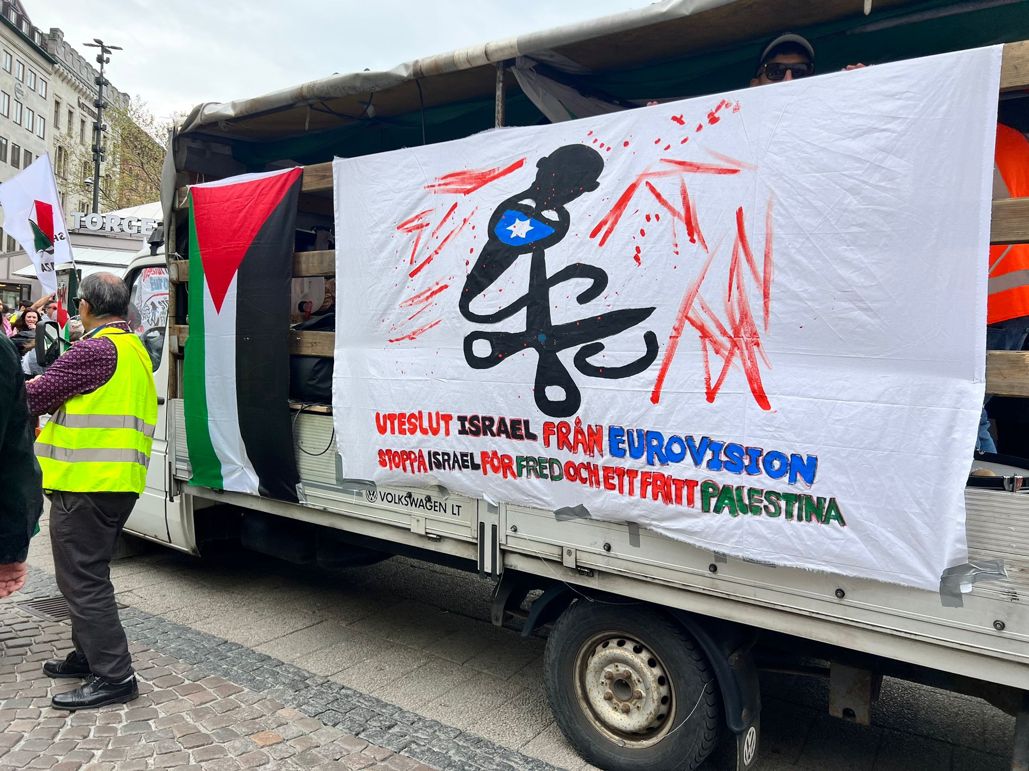 הפגנות נגד ישראל באירוויזיון בשוודיה (צילום: מיקי ישראלי)