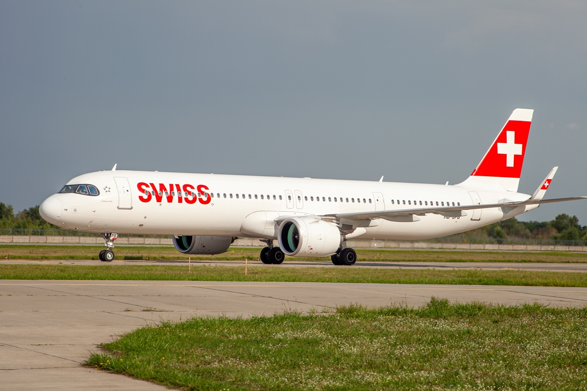 SWISS AIRBUS A321. צילום: SHUTTERSTOCK