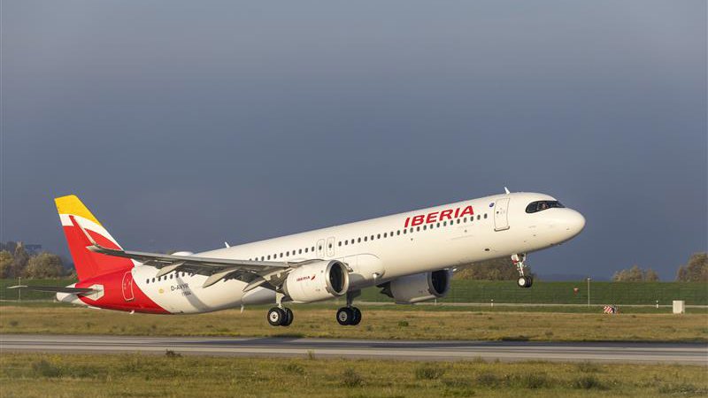 מטוס האיירבוס A321XLR. צילום: Iberia