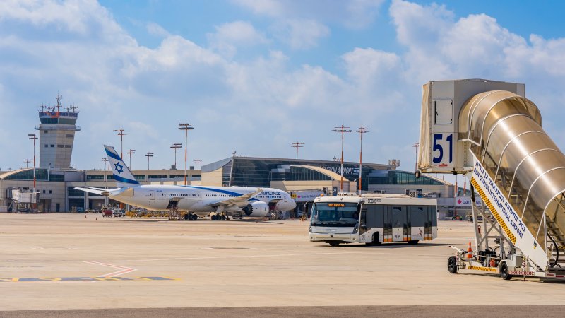 נמל התעופה בן גוריון. מידן בר: "לא היית מצפה מהאיגודים השכנים לתמוך בקונפליקט" (צילום: SHUTTERSTOCK)