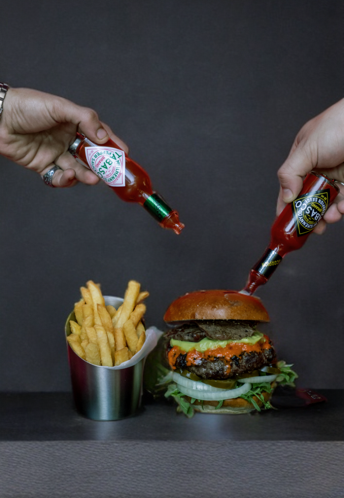 Tabasco in your burger. Credit Sabina Alayev