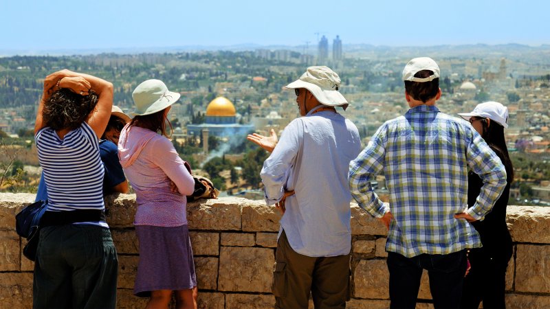 תיירים בירושלים (צילום: SHUTTERSTOCK)